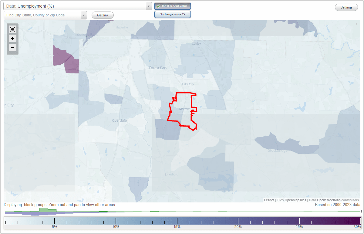 Work and Jobs in Morrow, (GA) Detailed Stats Occupations