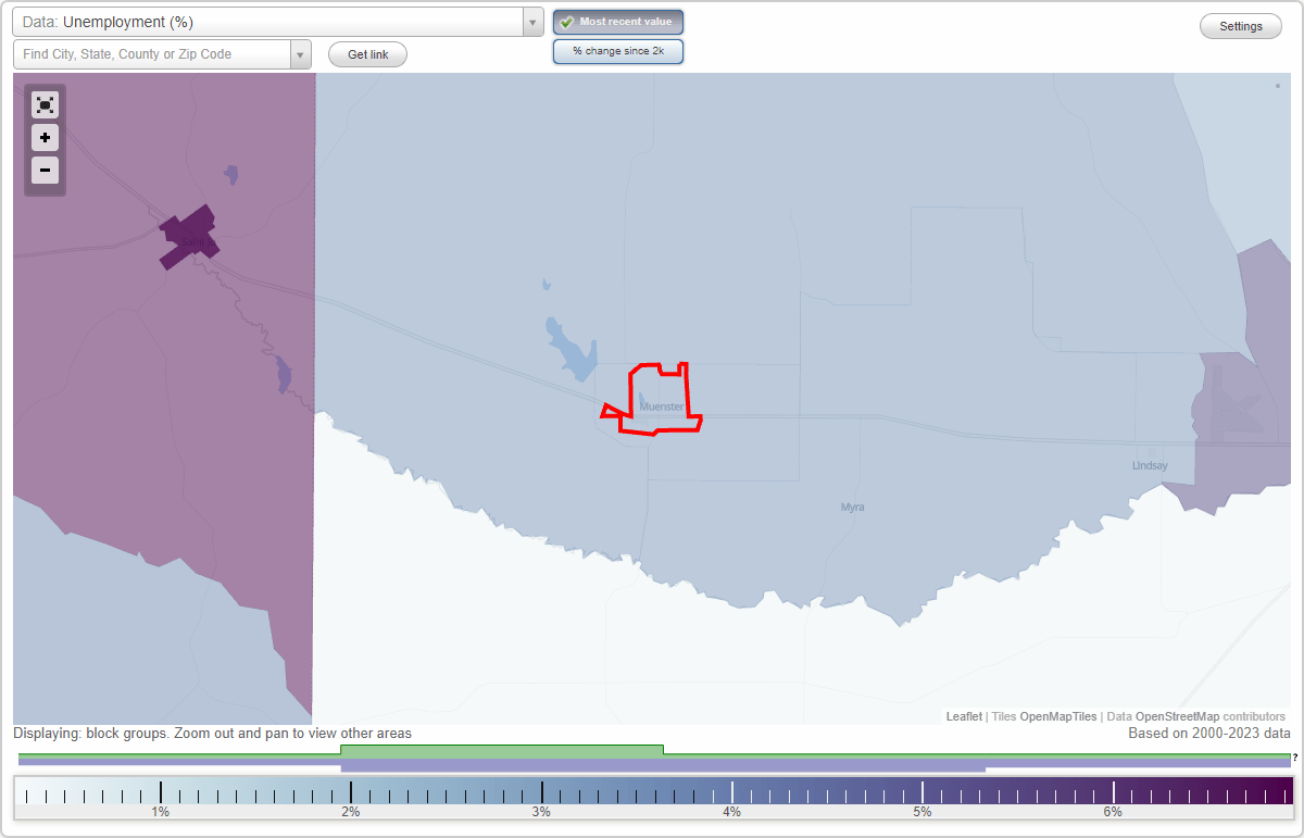 Work and Jobs in Muenster, Texas (TX) Detailed Stats Occupations, Industries, Unemployment