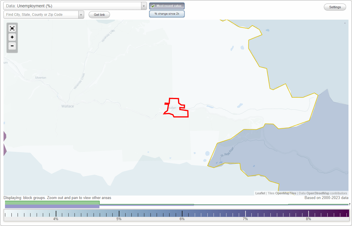 Work and Jobs in Mullan, Idaho (ID) Detailed Stats Occupations