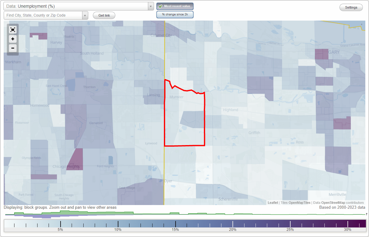 Work and Jobs in Munster, Indiana (IN) Detailed Stats Occupations