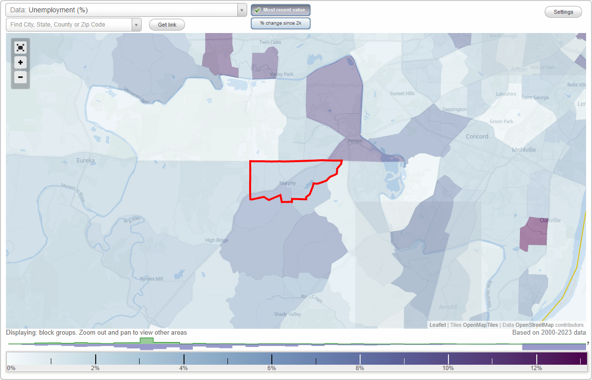 Work and Jobs in Murphy, Missouri (MO) Detailed Stats Occupations