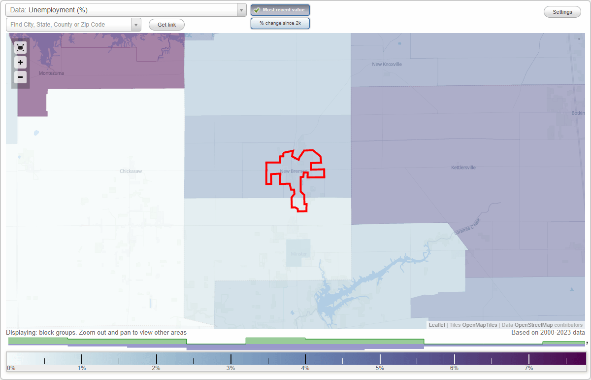 Work and Jobs in New Bremen, Ohio (OH) Detailed Stats Occupations