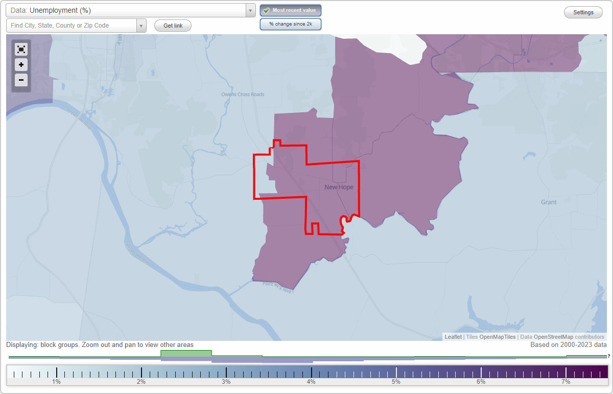 Work and Jobs in New Hope, Alabama (AL) Detailed Stats Occupations