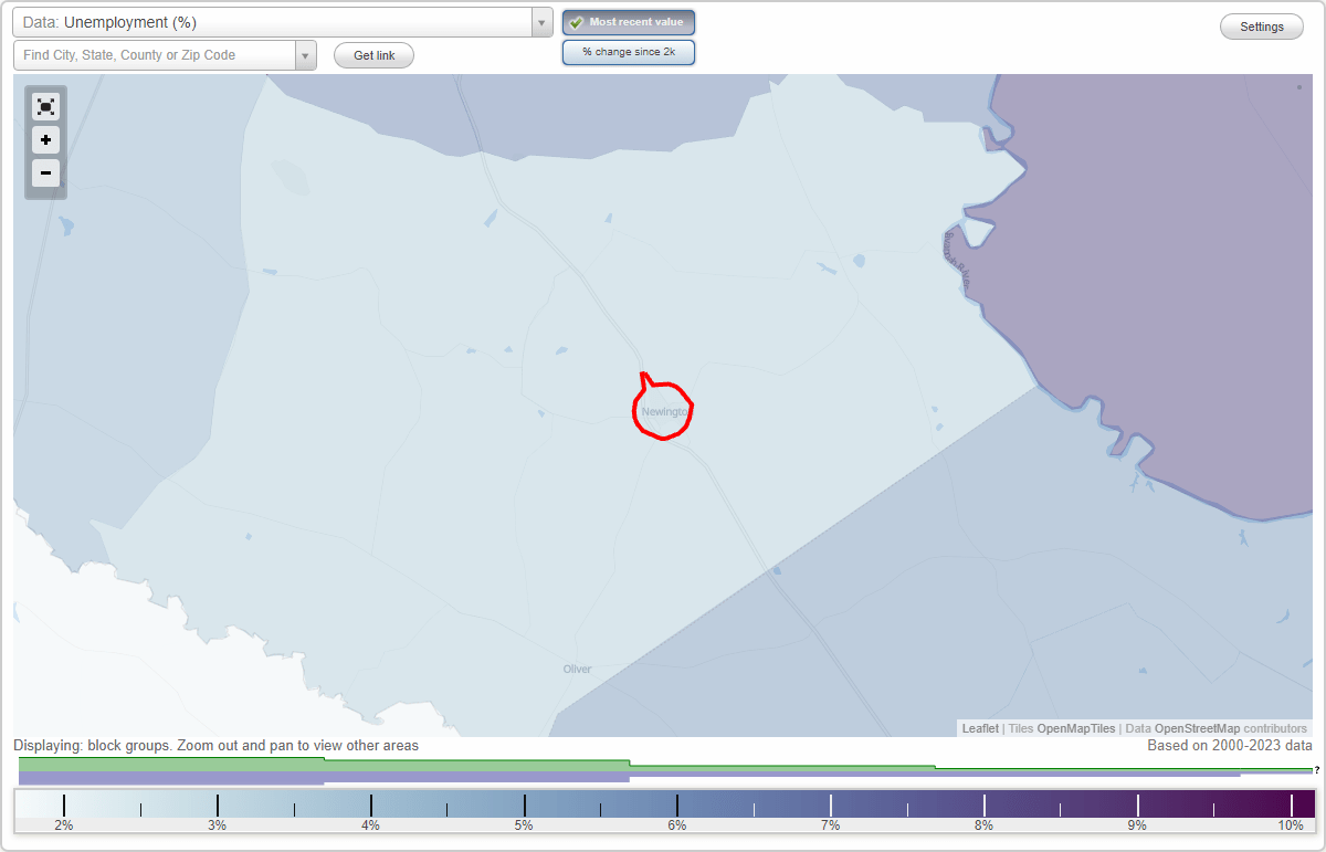 Work and Jobs in Newington, (GA) Detailed Stats Occupations