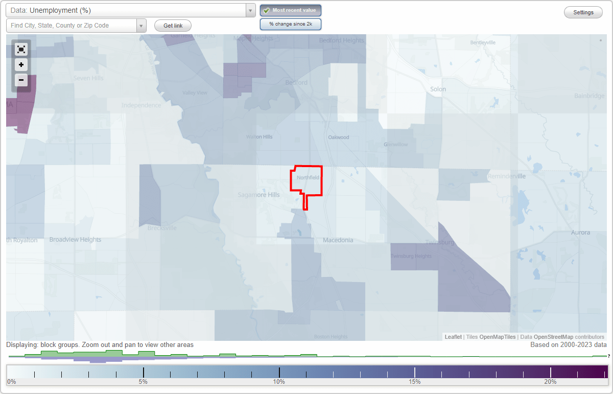 Work and Jobs in Northfield, Ohio (OH) Detailed Stats Occupations
