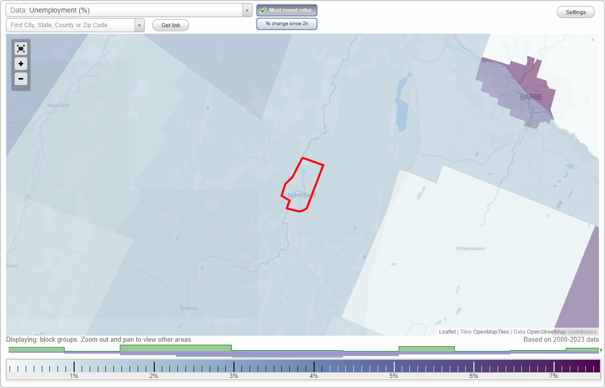 Work and Jobs in Northfield, Vermont (VT) Detailed Stats Occupations