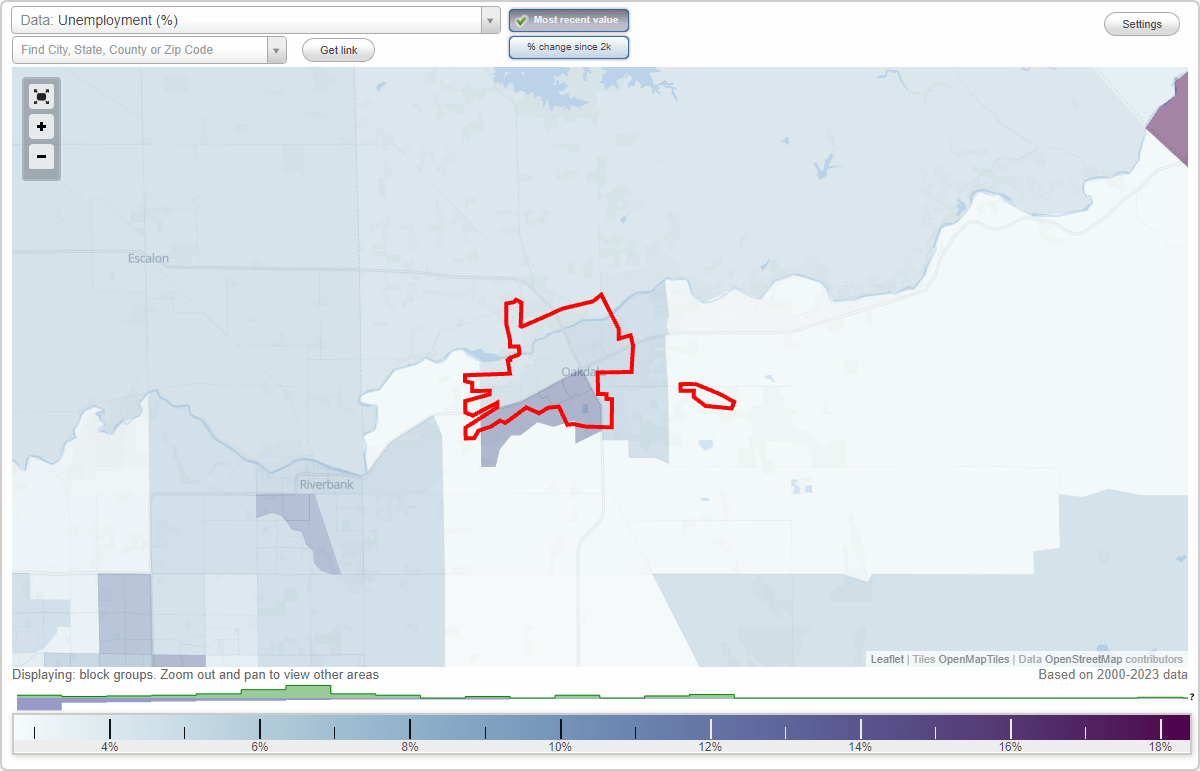 Work and Jobs in Oakdale, California (CA) Detailed Stats Occupations