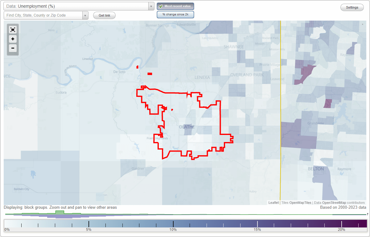 Work and Jobs in Olathe, Kansas (KS) Detailed Stats Occupations, Industries, Unemployment