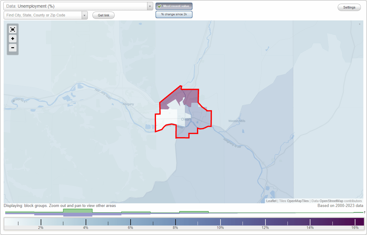 Work and Jobs in Olean, New York (NY) Detailed Stats Occupations