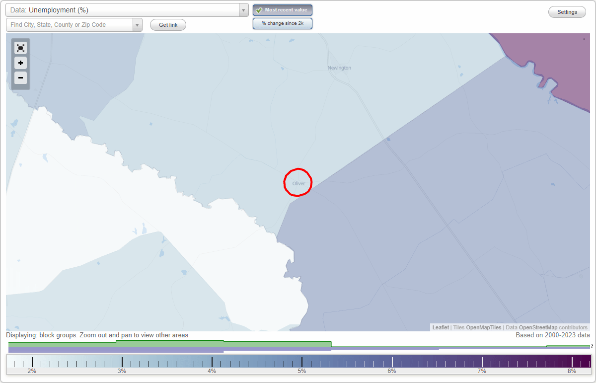 Work and Jobs in Oliver, (GA) Detailed Stats Occupations