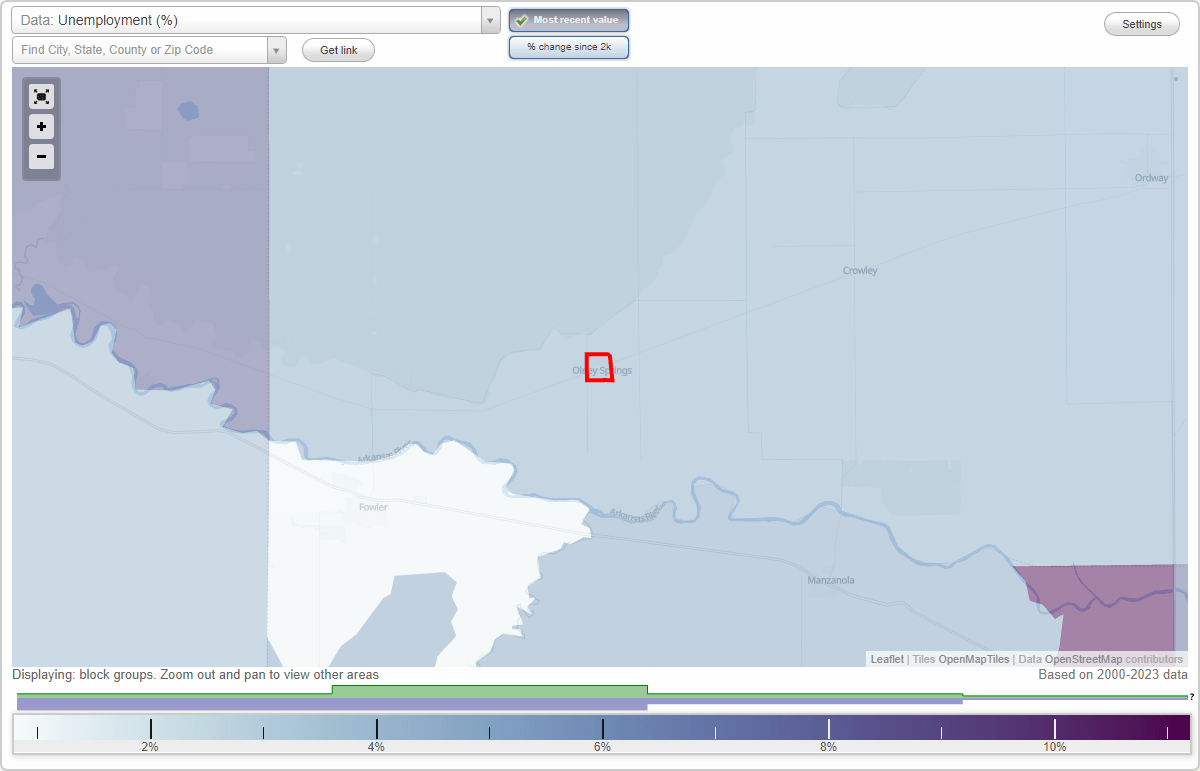 Work and Jobs in Olney Springs, Colorado (CO) Detailed Stats