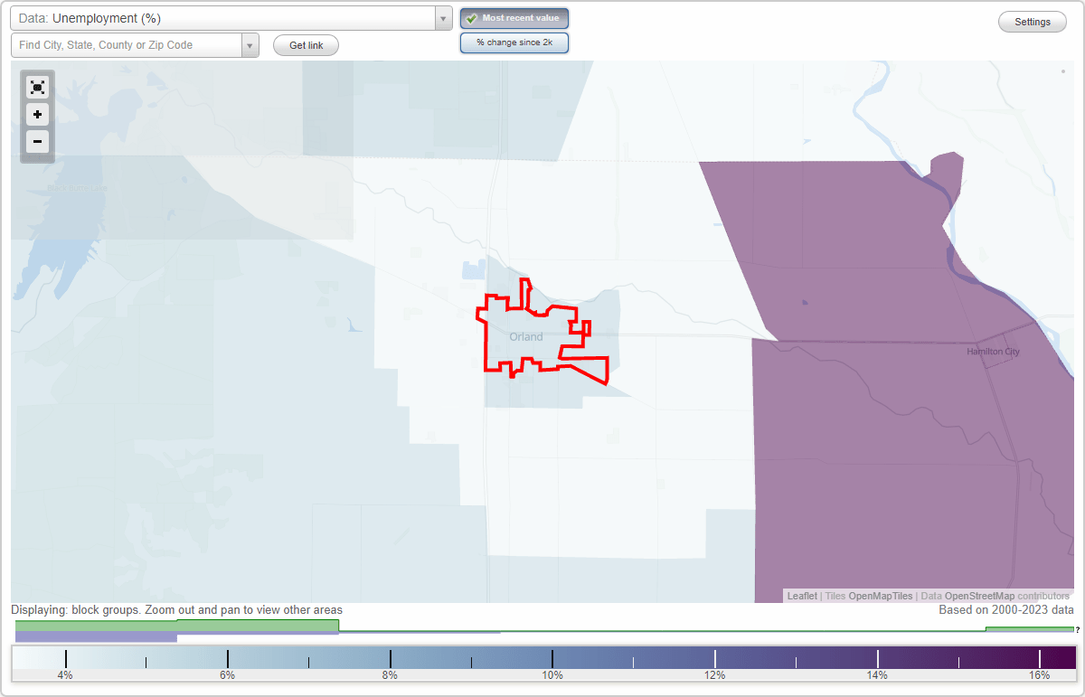 Work and Jobs in Orland, California (CA) Detailed Stats Occupations, Industries, Unemployment