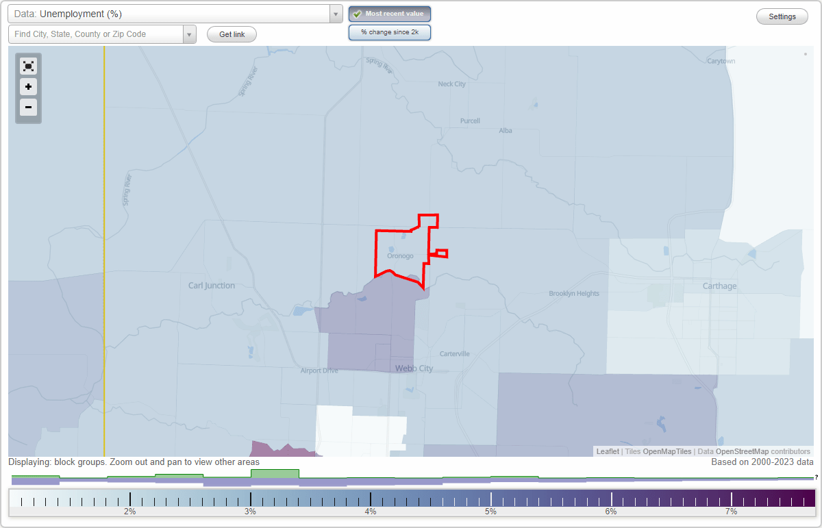 Work and Jobs in Oronogo, Missouri (MO) Detailed Stats Occupations