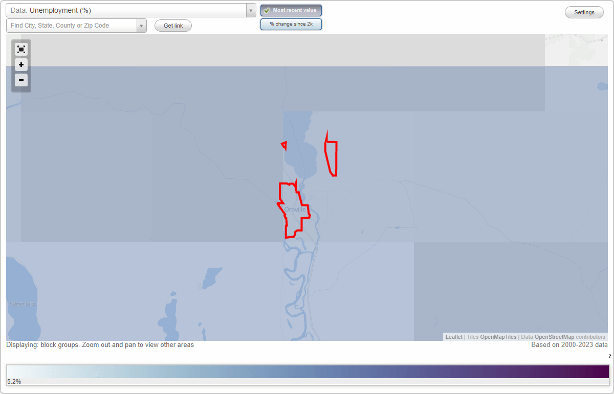 Work and Jobs in Oroville, Washington (WA) Detailed Stats Occupations