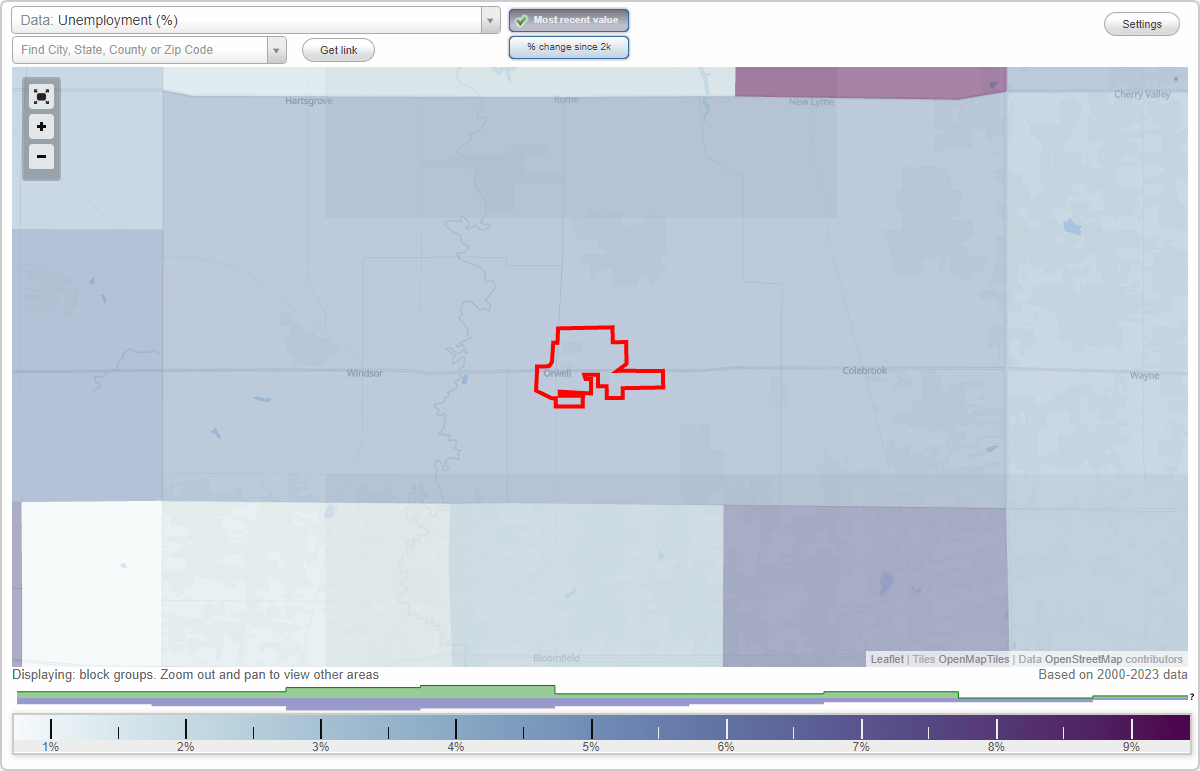 Work and Jobs in Orwell, Ohio (OH) Detailed Stats Occupations, Industries, Unemployment