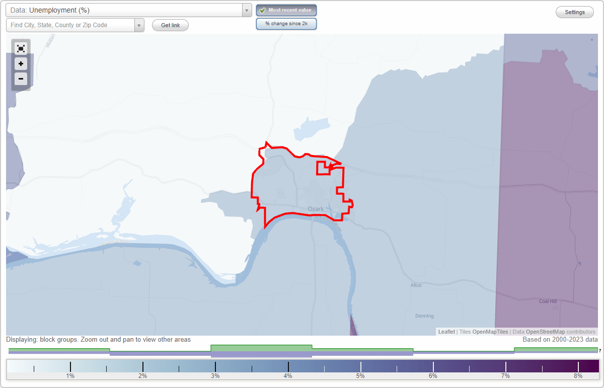 Work and Jobs in Ozark, Arkansas (AR) Detailed Stats Occupations