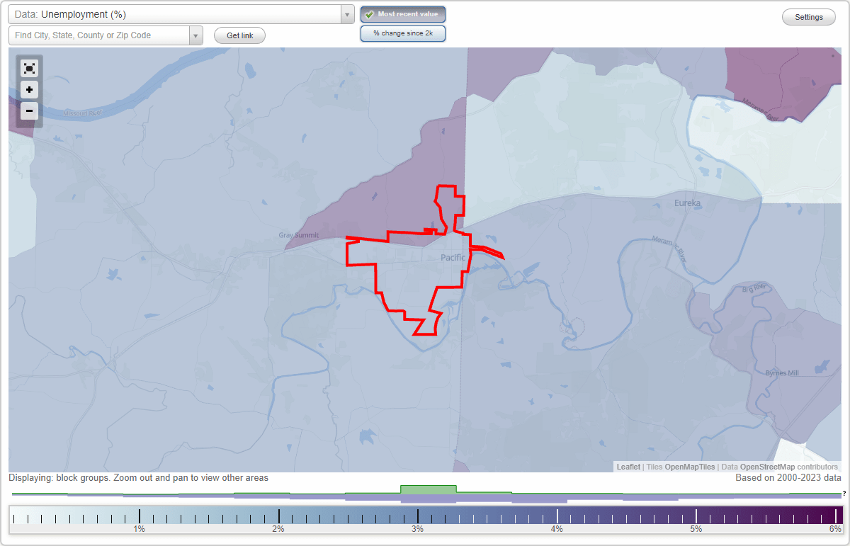 Work and Jobs in Pacific, Missouri (MO) Detailed Stats Occupations