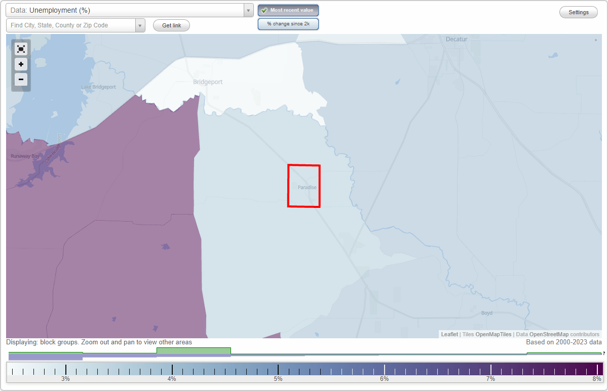 Work and Jobs in Paradise, Texas (TX) Detailed Stats Occupations