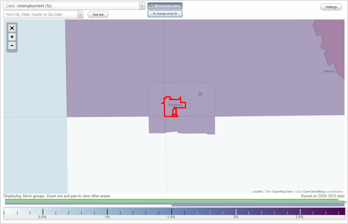 Work and Jobs in Parkston, South Dakota (SD) Detailed Stats