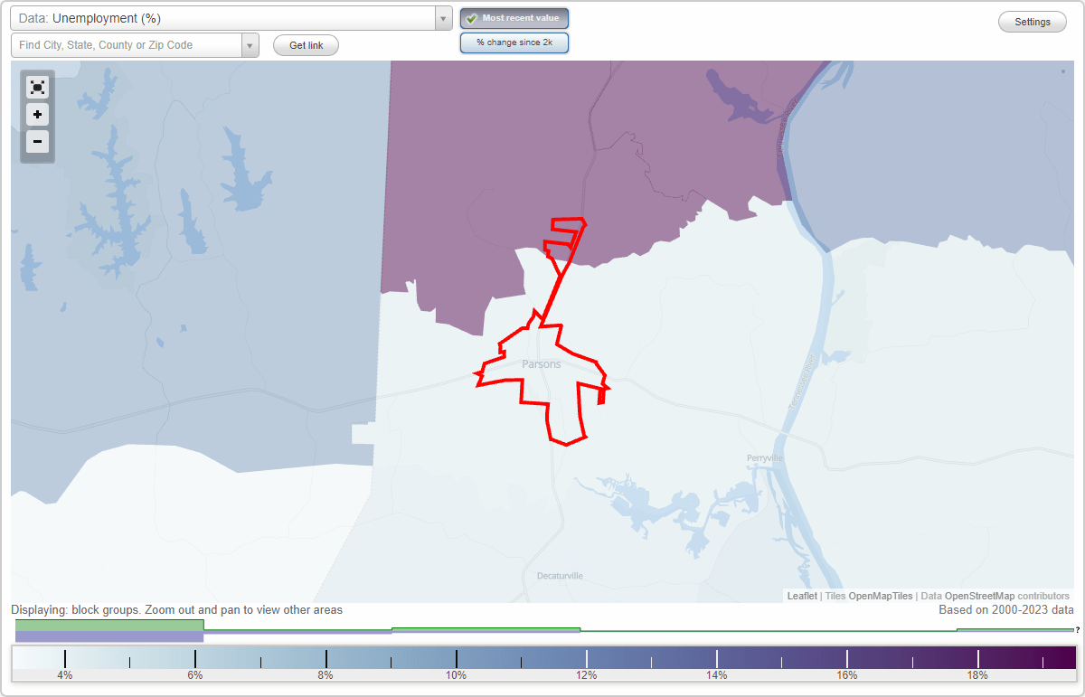 Work and Jobs in Parsons, Tennessee (TN) Detailed Stats Occupations