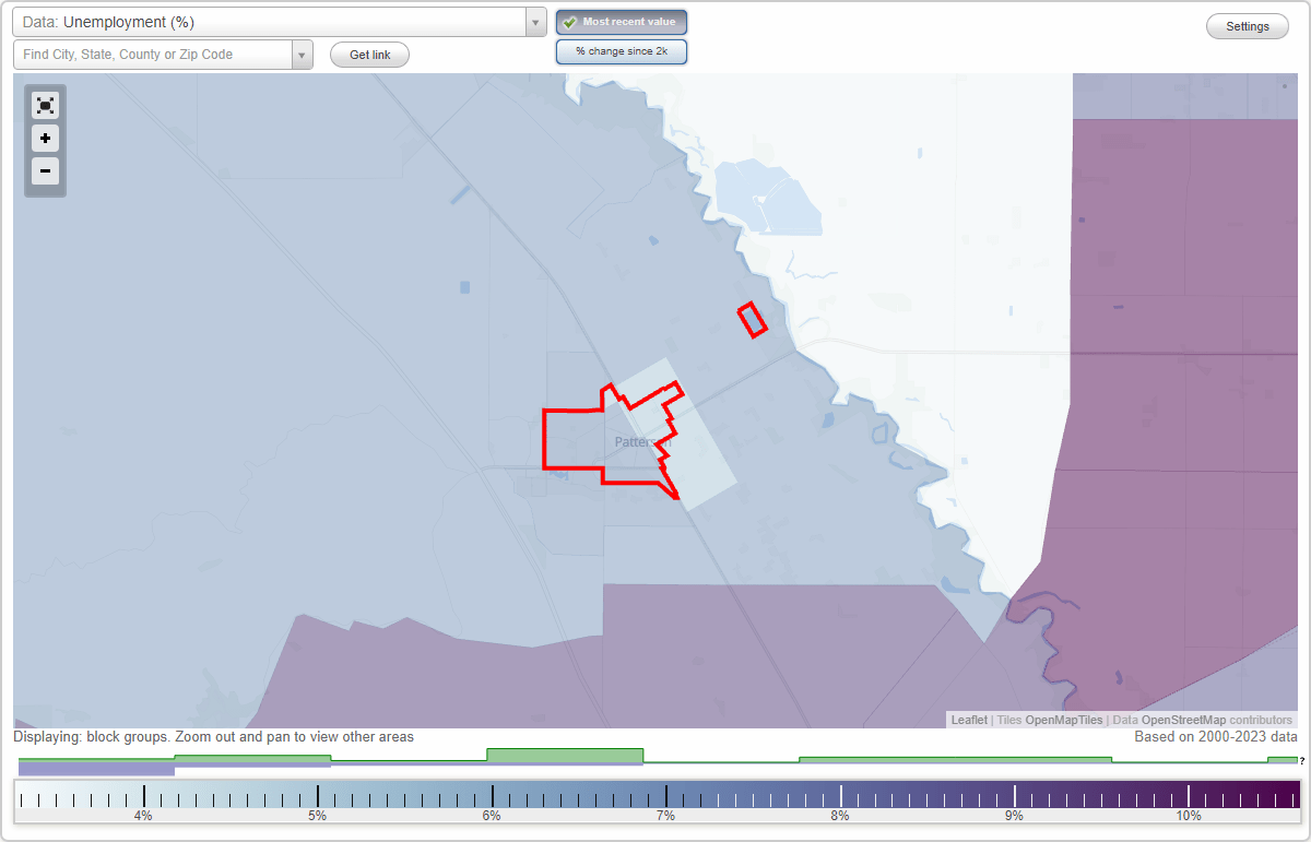 Work and Jobs in Patterson, California (CA) Detailed Stats Occupations