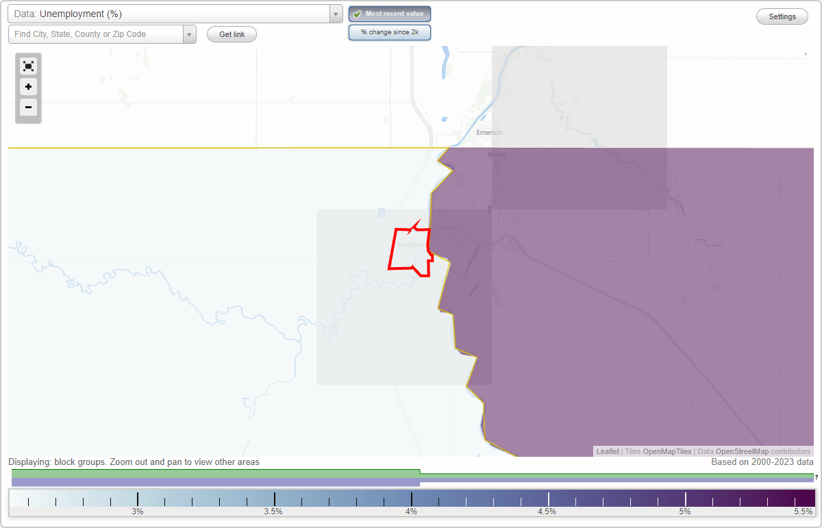 Work and Jobs in Pembina, North Dakota (ND) Detailed Stats Occupations