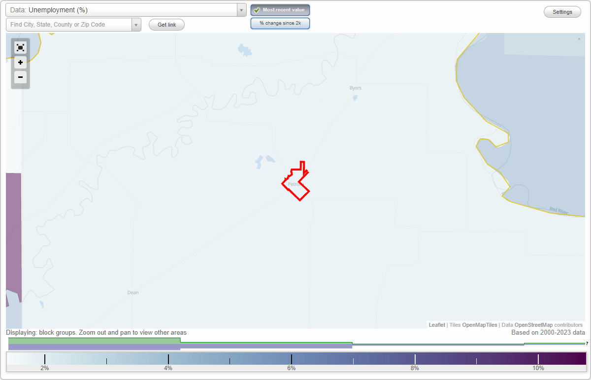 Work and Jobs in Petrolia, Texas (TX) Detailed Stats Occupations