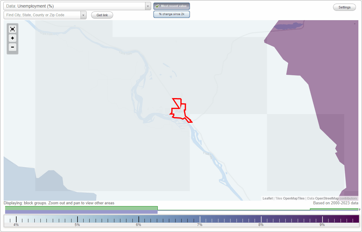 Work and Jobs in Plains, Montana (MT) Detailed Stats Occupations