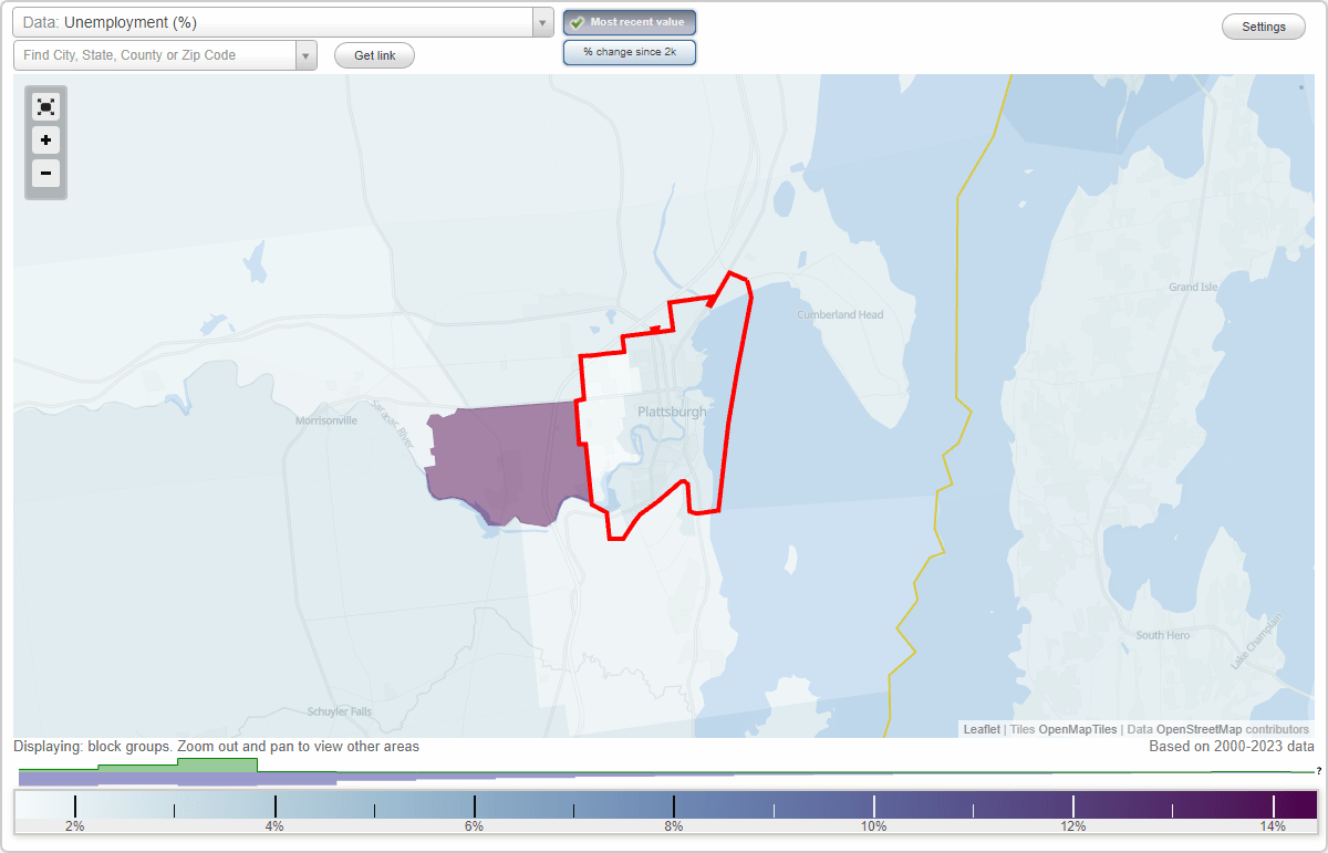 Work and Jobs in Plattsburgh, New York (NY) Detailed Stats Occupations