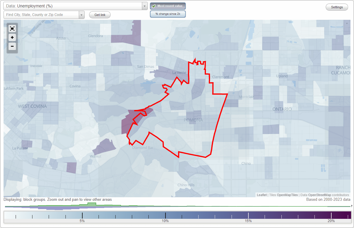 Work and Jobs in Pomona, California (CA) Detailed Stats Occupations