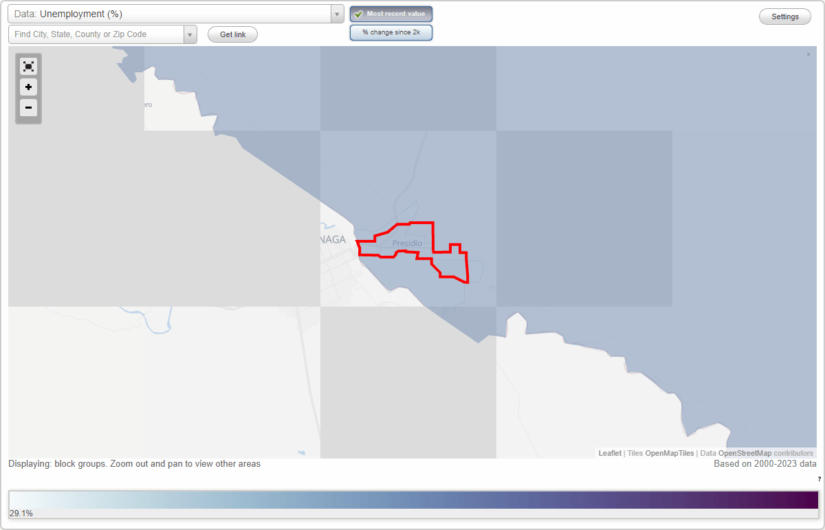 Work and Jobs in Presidio, Texas (TX) Detailed Stats Occupations