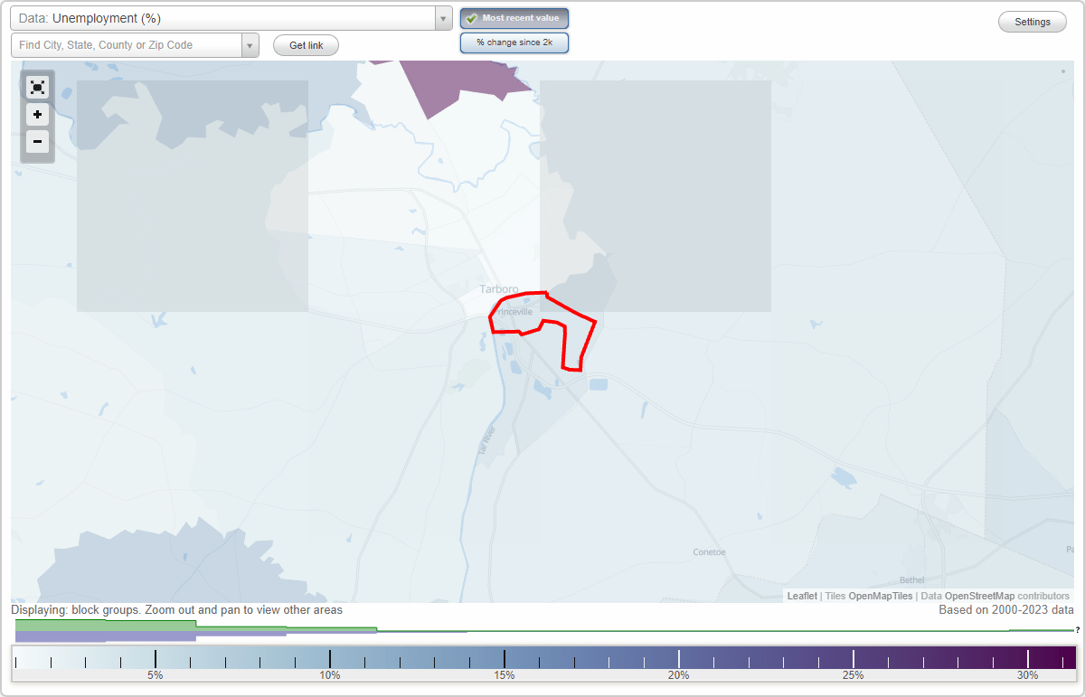 Work and Jobs in Princeville, North Carolina (NC) Detailed Stats