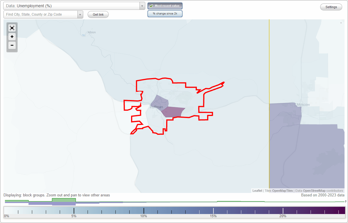 Work and Jobs in Pullman, Washington (WA) Detailed Stats Occupations
