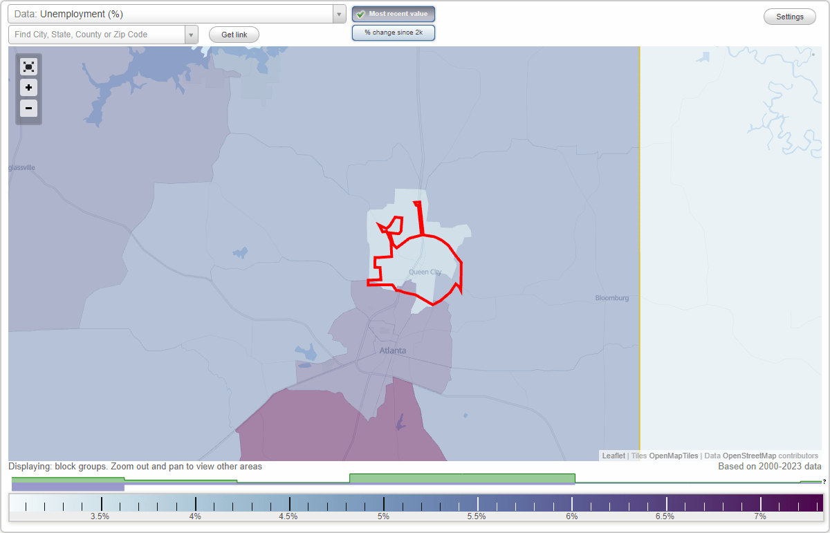 Work and Jobs in Queen City, Texas (TX) Detailed Stats Occupations