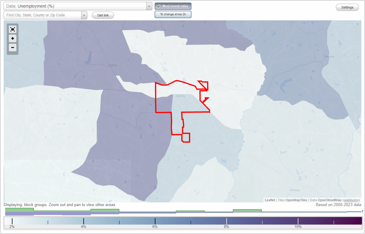 Work and Jobs in Quincy, Florida (FL) Detailed Stats Occupations