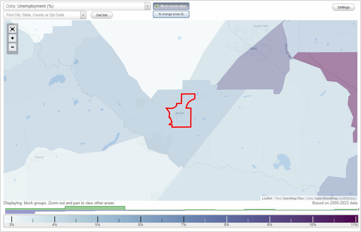 Work and Jobs in Rainier, Washington (WA) Detailed Stats Occupations, Industries, Unemployment