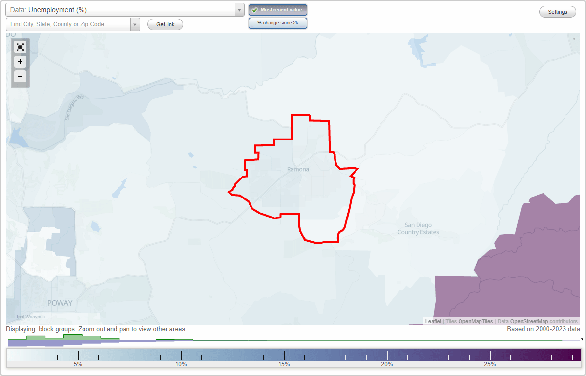 Work and Jobs in Ramona, California (CA) Detailed Stats Occupations