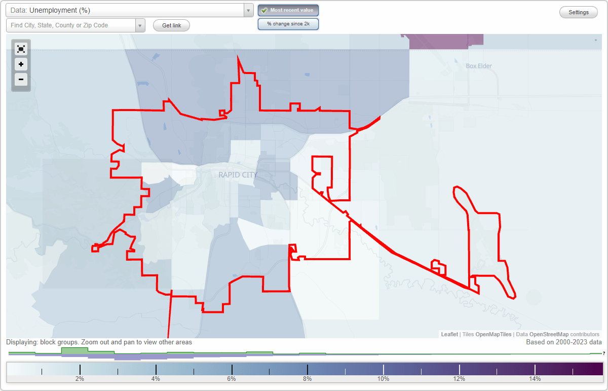 Work and Jobs in Rapid City, South Dakota (SD) Detailed Stats