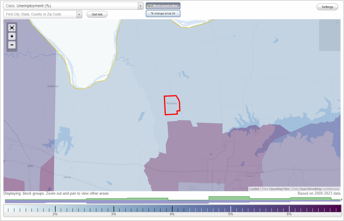 Work and Jobs in Ravenna, Texas (TX) Detailed Stats Occupations