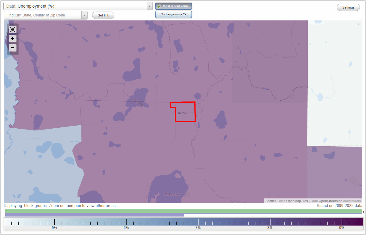 Work and Jobs in Remer, Minnesota (MN) Detailed Stats Occupations