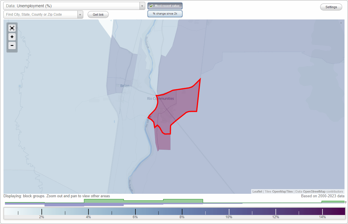 Work and Jobs in Rio Communities, New Mexico (NM) Detailed Stats