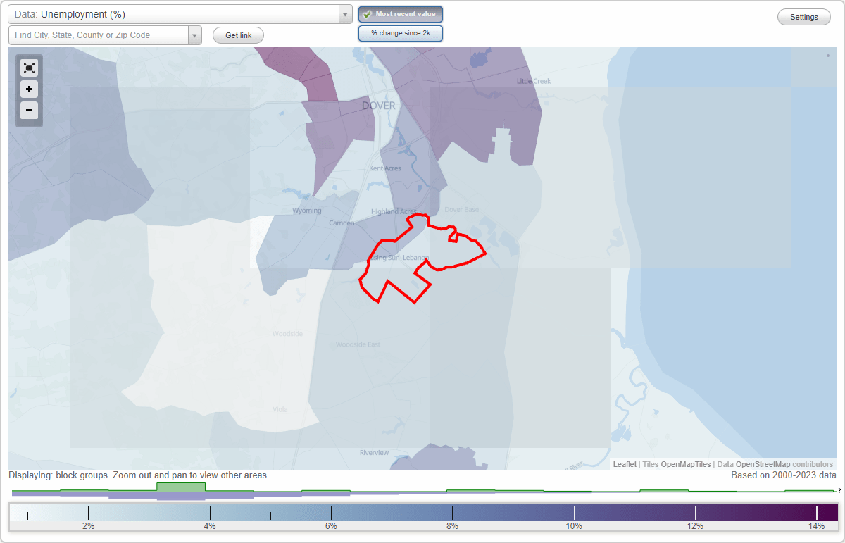 Work and Jobs in Rising SunLebanon, Delaware (DE) Detailed Stats Occupations, Industries