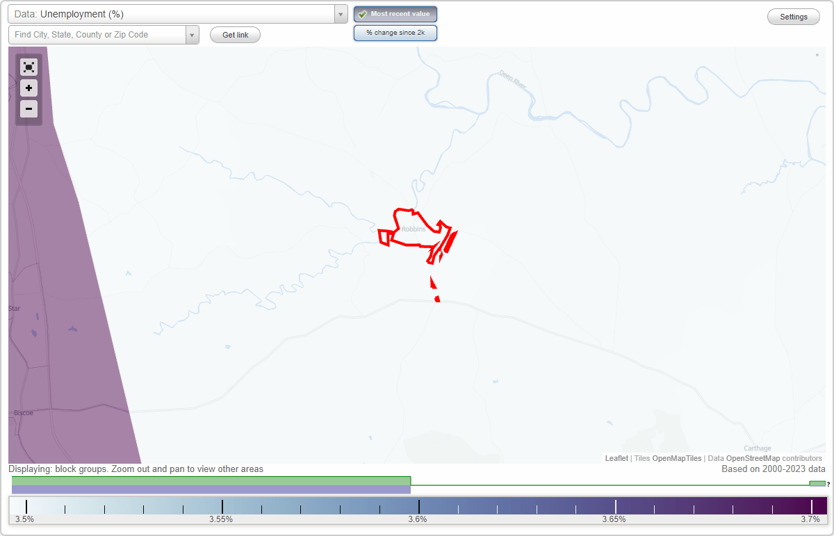 Work and Jobs in Robbins, North Carolina (NC) Detailed Stats Occupations, Industries