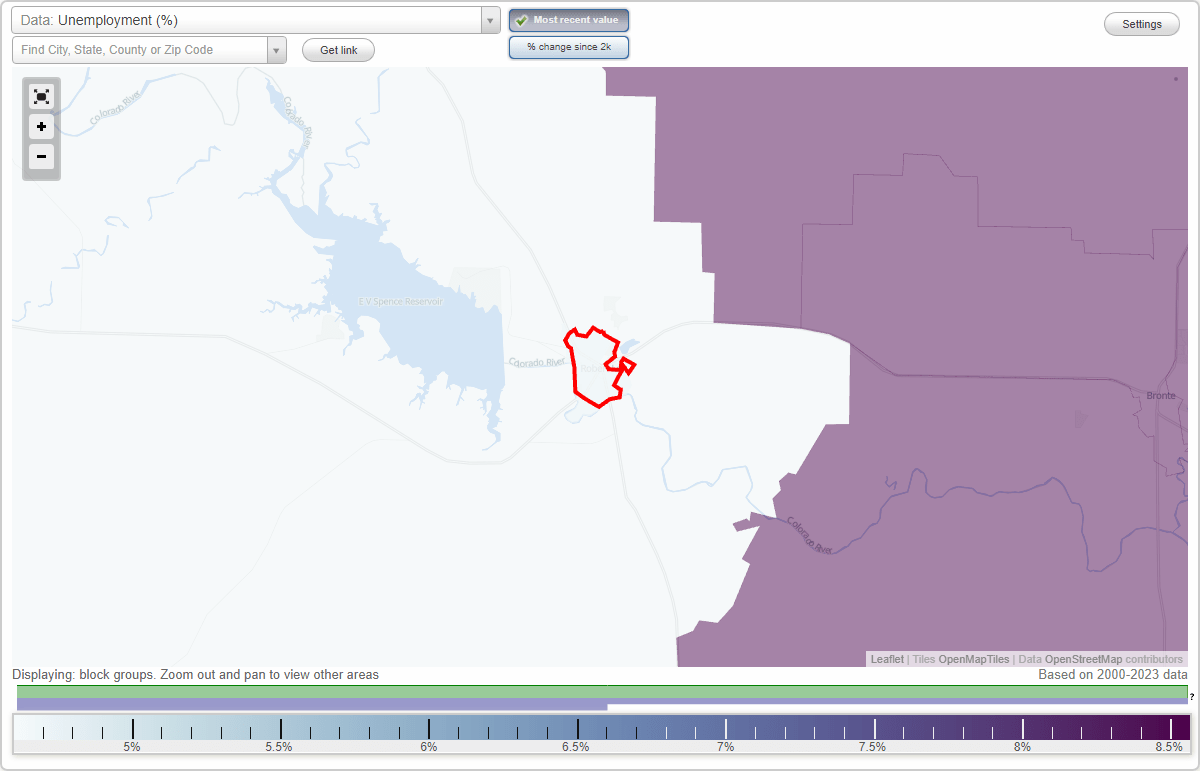 Work and Jobs in Robert Lee, Texas (TX) Detailed Stats Occupations