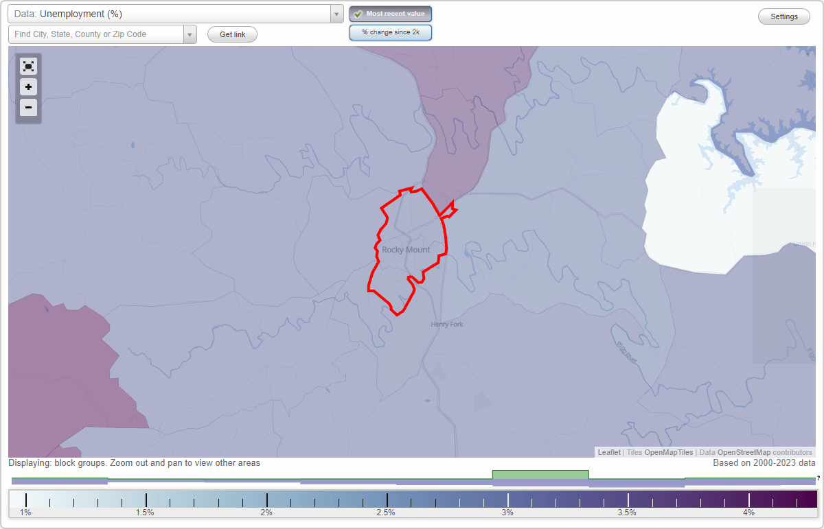 Work and Jobs in Rocky Mount, Virginia (VA) Detailed Stats Occupations, Industries