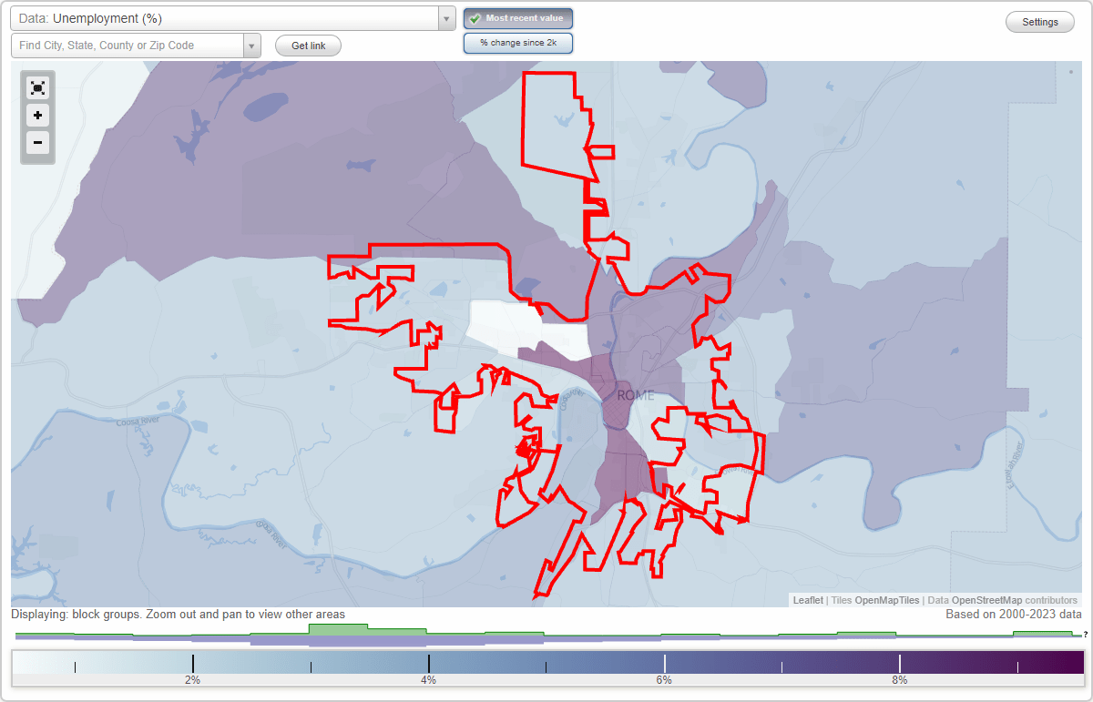 Work and Jobs in Rome, (GA) Detailed Stats Occupations, Industries, Unemployment