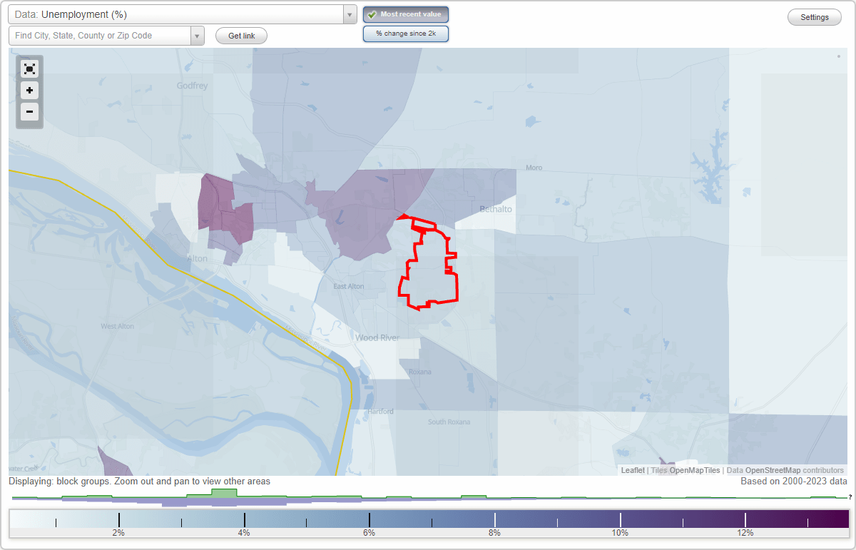 Work and Jobs in Rosewood Heights, Illinois (IL) Detailed Stats