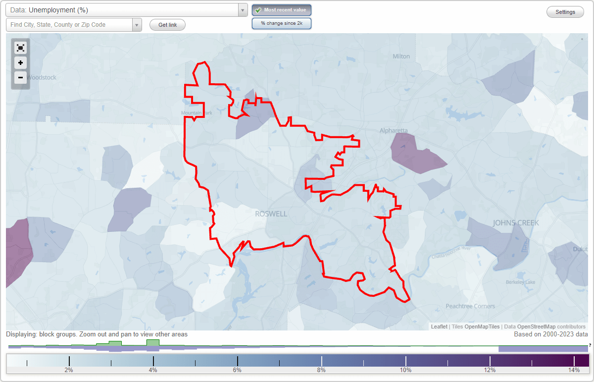 Work and Jobs in Roswell, (GA) Detailed Stats Occupations