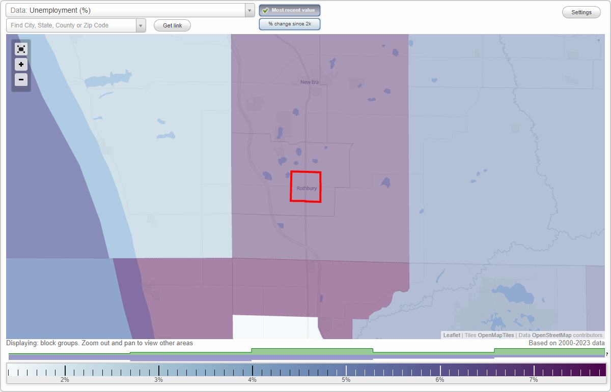 Work and Jobs in Rothbury, Michigan (MI) Detailed Stats Occupations, Industries, Unemployment