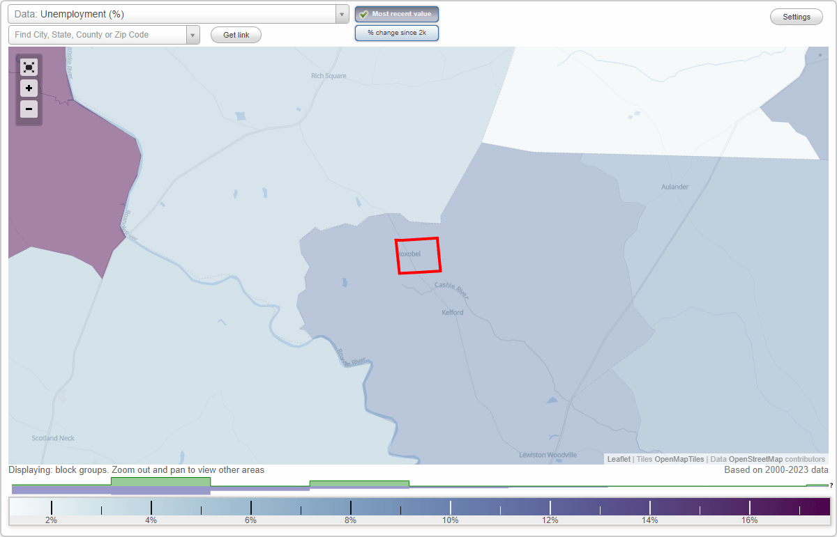 Work and Jobs in Roxobel, North Carolina (NC) Detailed Stats